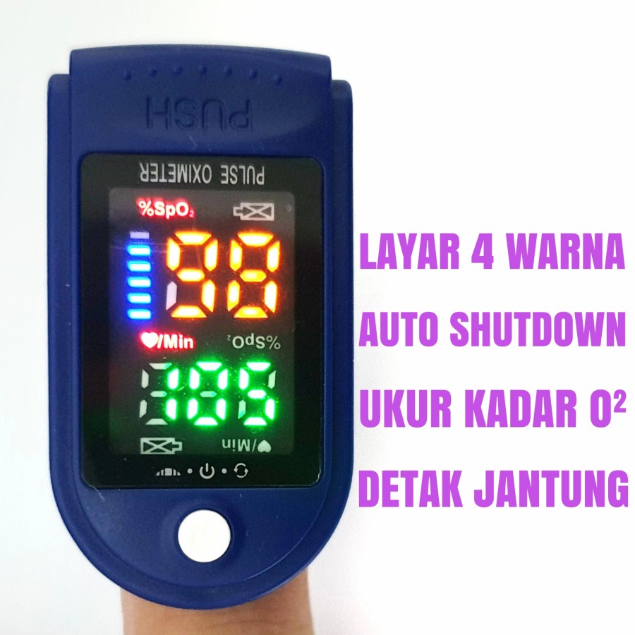 Fingertip Pulse Oximeter Oxymeter SC Alat Ukur Kadar Oksigen Dalam Darah