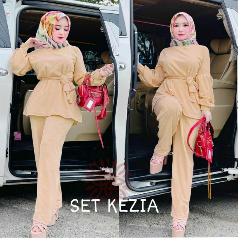 SET KEZIA PAKAIAN WANITA SETELAN BABYTERRY JCHM / EDHM