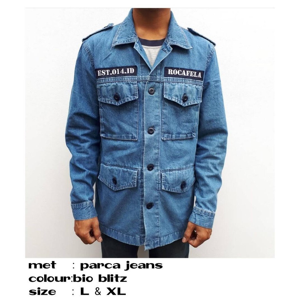 JAKET PARKA JEANS ROCAFELLA