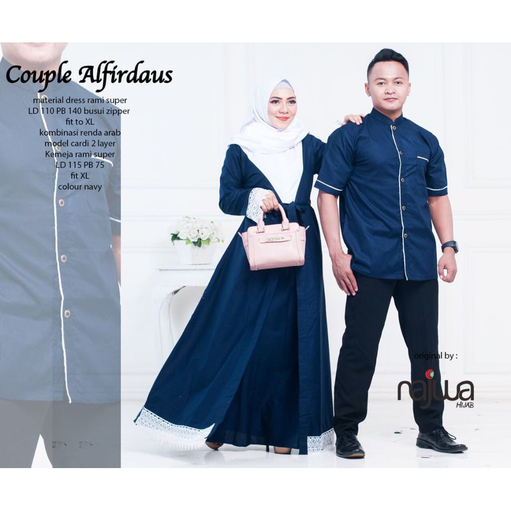 Alfirdaus Couple By Najwa| Suplier Hijab Solo| Grosir
