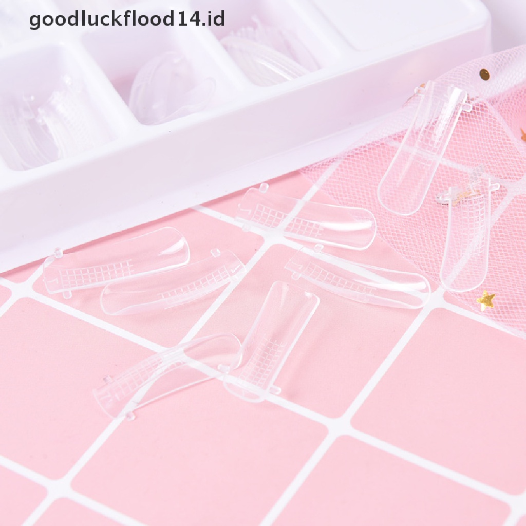[OOID] 100pcs quick building poly gel nail forms mold tips extension dual nail art tool ID