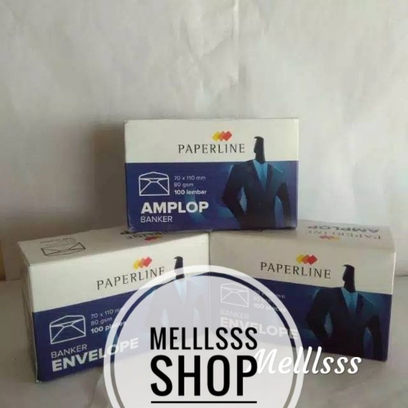 (STOK READY) AMPLOP PUTIH KECIL PAPERLINE 70 X 110 Mm