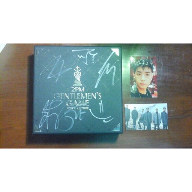 2PM - Gentleman’s Game (Normal Edition) SIGNED by All Members • Wooyoung photocard