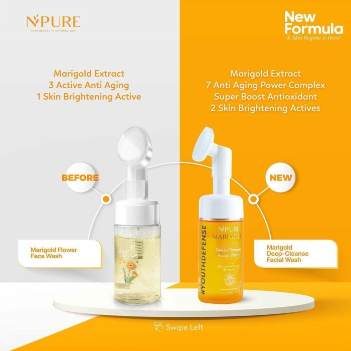 NPURE Marigold Deep-Cleanse Facial Wash