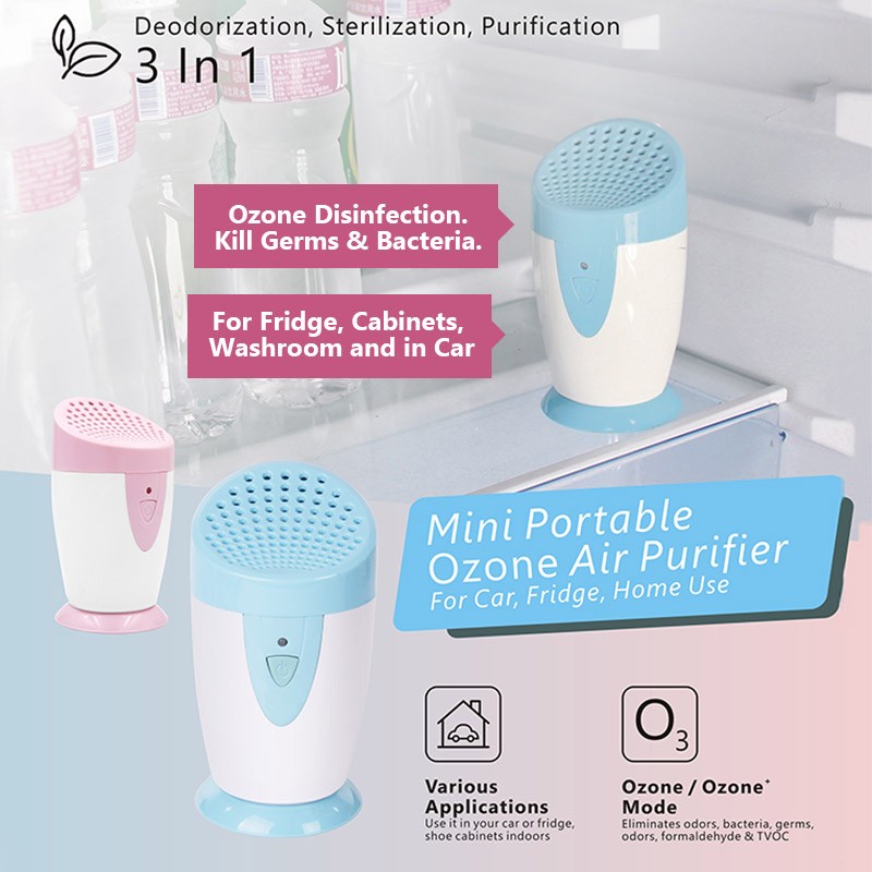 IONKINI JO-6706 Ozone Air Purifier Sterilizer Penghilang Bau Rumah Kulkas Mobil Lemari Pakaian