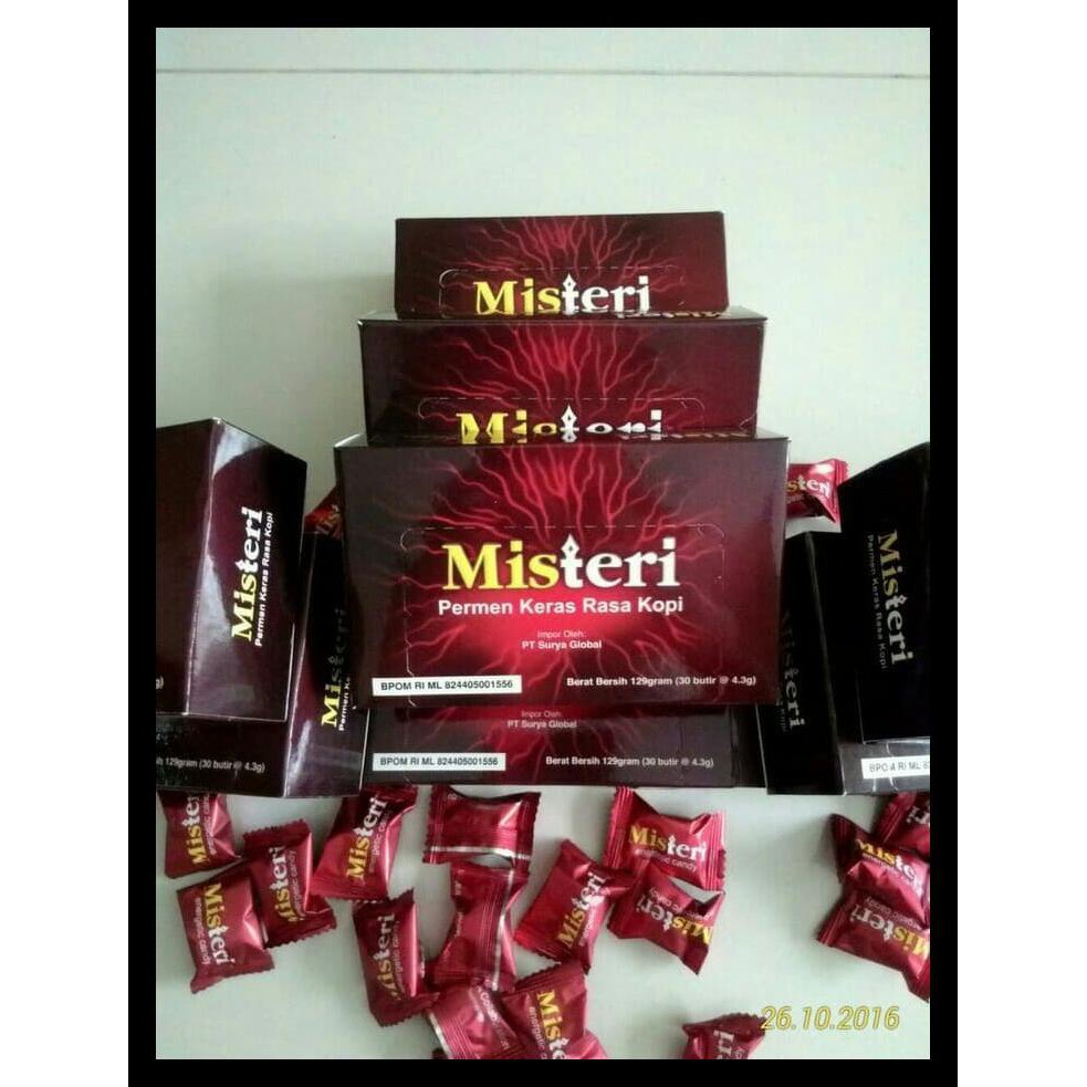 

Diskon khusus MISTERI GINSENG & COFFEE ENERGETIC CANDY (PERMEN KOPI) BPOM ISI 30PCS