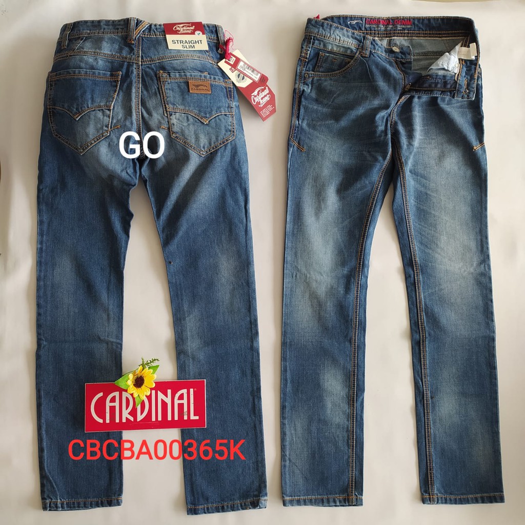 gof 27-28 CARDINAL CBCBA Celana Panjang Jeans Reguler Fit Slim Fit Straight Slim Bawahan Laki Dewasa