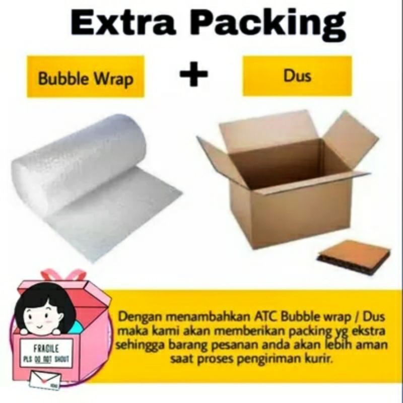 TAMBAHAN PACKING KARDUS DAN BUBBLE WRAP❗