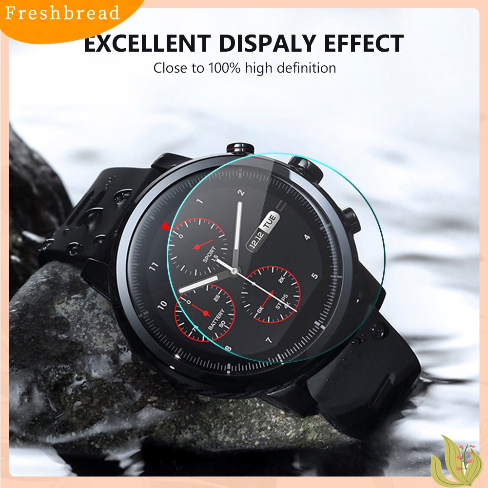 Terlaris 2Pcs Universal Tempered Glass Round 34-43mm Dial Watch Screen Protective Film