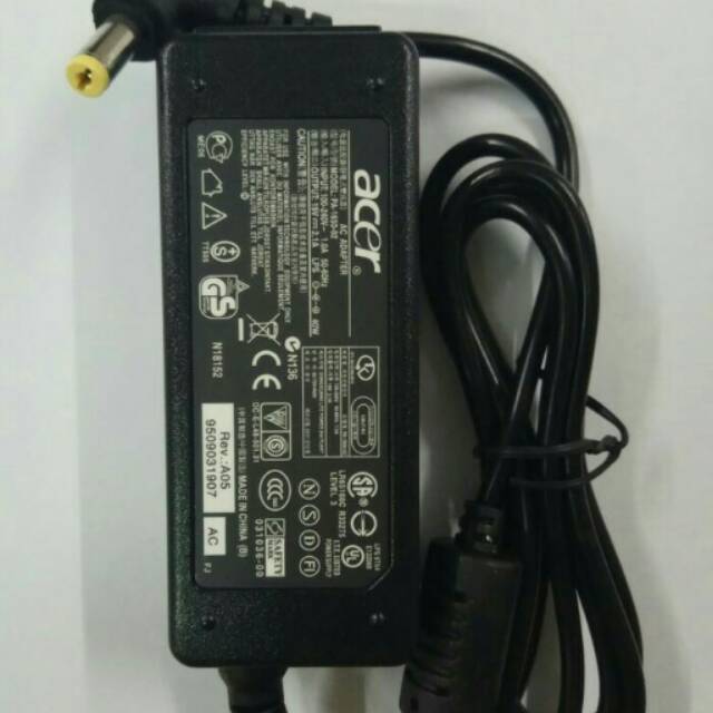 Adaptor Charger Acer Aspire V5-121 V5-132 V5-131 V5-123 V5-171 AOD531 ZG5 ZG8 NAV50 NAV70 NAV60