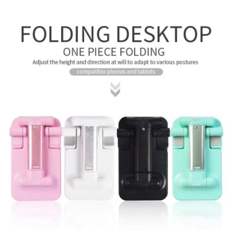 Folding Desktop Phone Stand HD38 Holder Dudukan HP dan Tablet