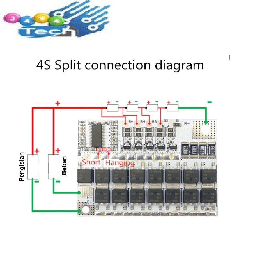 BMS 3S 4S 5S 100A Balance Charge Battery Protection Board