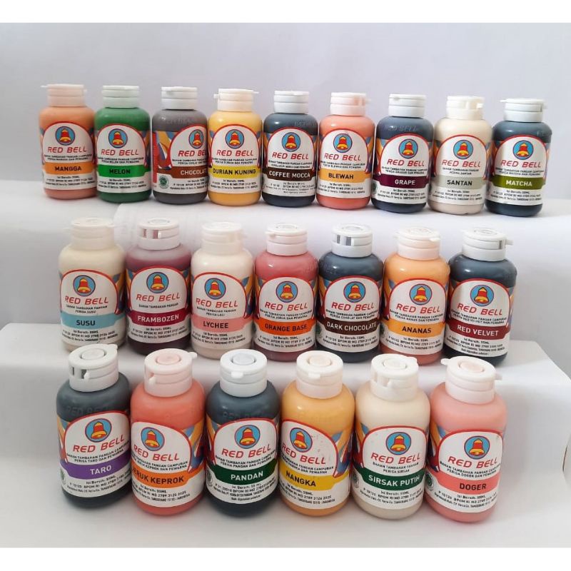 

Red Bell perisa dan pewarna makanan 55ml