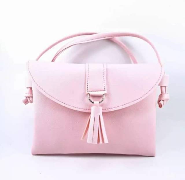 Tas slempang wanita letto slingbag mini rumbai