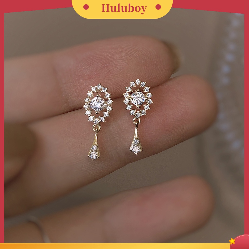 Hu Hu Hu Hu Hu Alat Bantu Pasang Kacamata♡ 1 Pasang Anting Rumbai Menjuntai Model Hollow Out Gaya Vintage Untuk Wanita