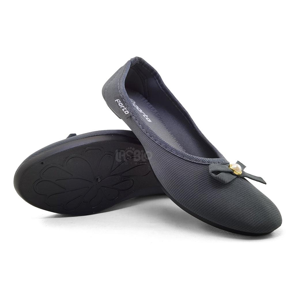 Porto Sepatu Selop Flatshoes Ballerina Kasual Formal Wanita  BA201