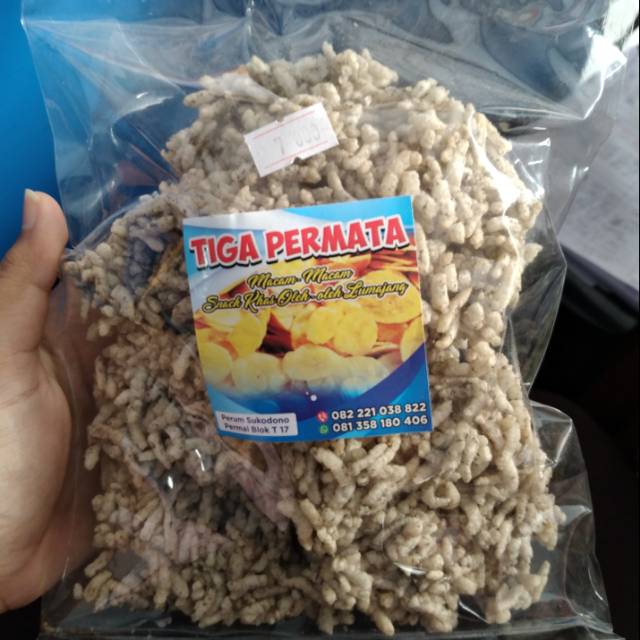 

Rengginang hitam tinta cumi ❤camilan gurih❤ Tiga Permata