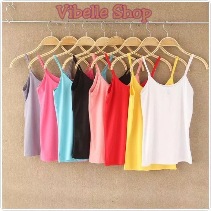 TankTop Tali Kecil Baju Wanita Vibelle