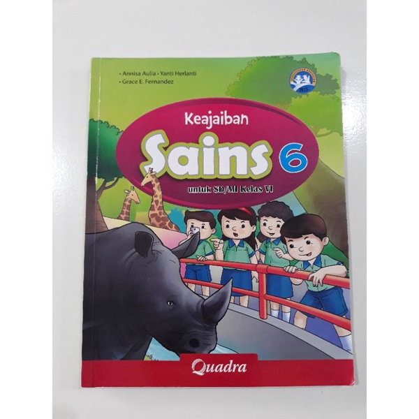 Buku Pelajaran Keajaiban Sains SD kelas 6 Quadra