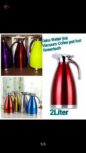 [cod] Teko Water Jug Vacuum Cofee Pot Hot 1,9l D05