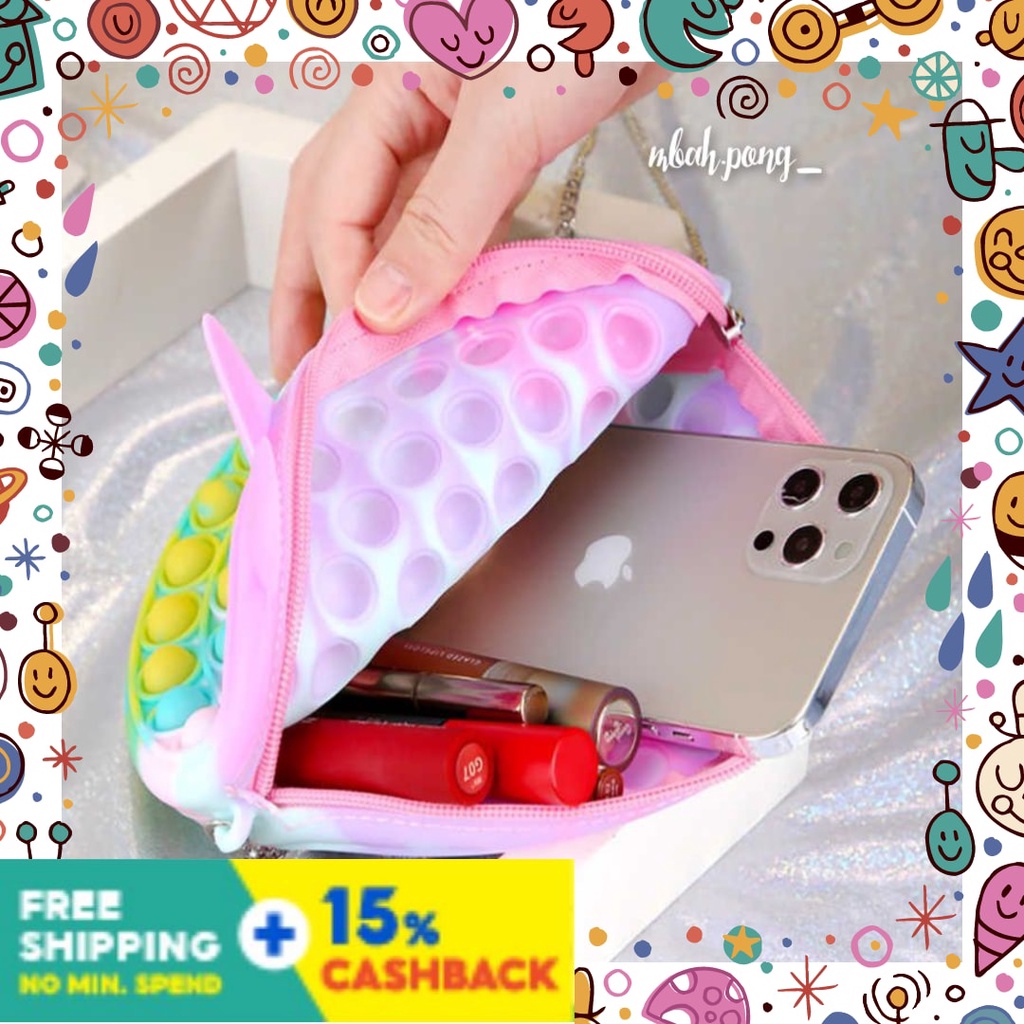 tas pinggang anak karakter kualitas premium mumer cewe n cowo / tas pop it,tas pop it viral,tas pop 