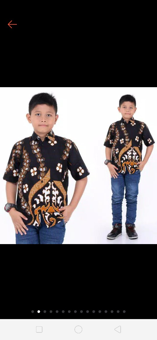 Hem Anak | Baju Batik Anak | Kemeja Lengan Pendek Anak