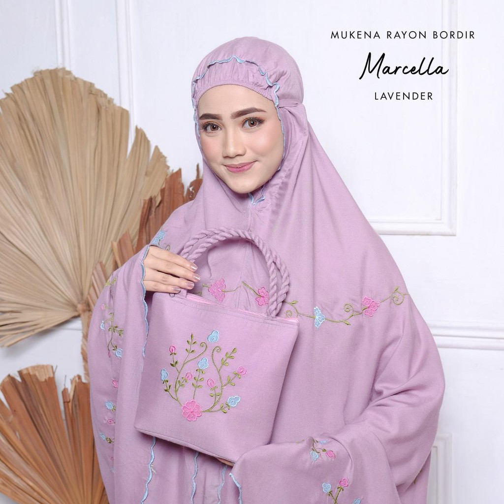 MUKENA BALI TASIK - MUKENA RAYON BORDIR DEWASA MARCELLA