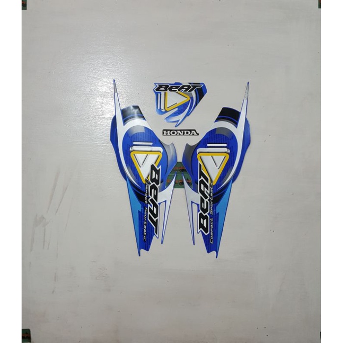 Striping honda beat karbu 2010 Biru original 1000% NOS