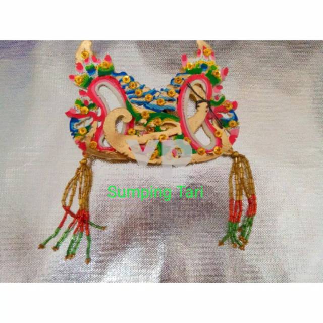 Sumping Tari - Sumping Wayang - Sumping Kulit - Sepasang Sumping