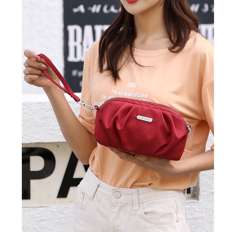 TAS SELEMPANG WANITA ANTI AIR MERAH MASONA PREMIUM TA654R1 SLING BAG KECIL BRANDED PESTA CEWEK KOREA MURAH FASHION KEKINIAN REMAJA BATAM IMPORT