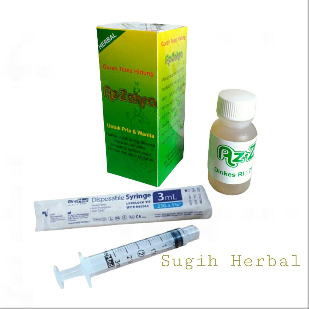 Gurah Tetes Hidung Az-Zahra Original/(Gurah Pernafasan) - Hidung