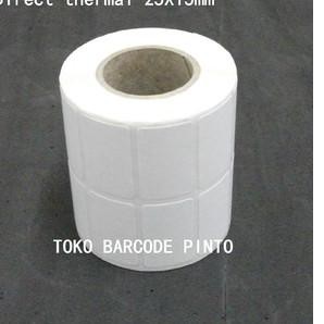 

✧Segera Dapatkan✧ 25x15mm 2line 1000 pcs gap core1",direct thermal,Label sticker barcod ♝