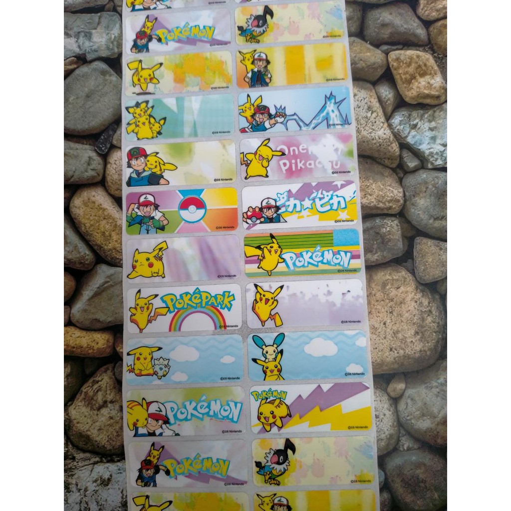 

Stiker Label Nama Name Sticker Waterproof Anti Air POKEMON GO