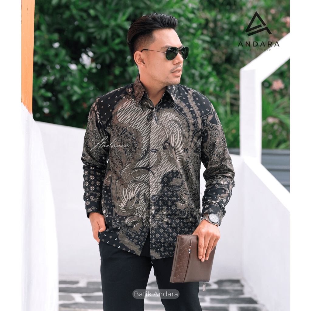 Baju Batik Pria Lengan Panjang Modern / batik cowok lengan panjang / batik cowok lengan panjang PARSA1