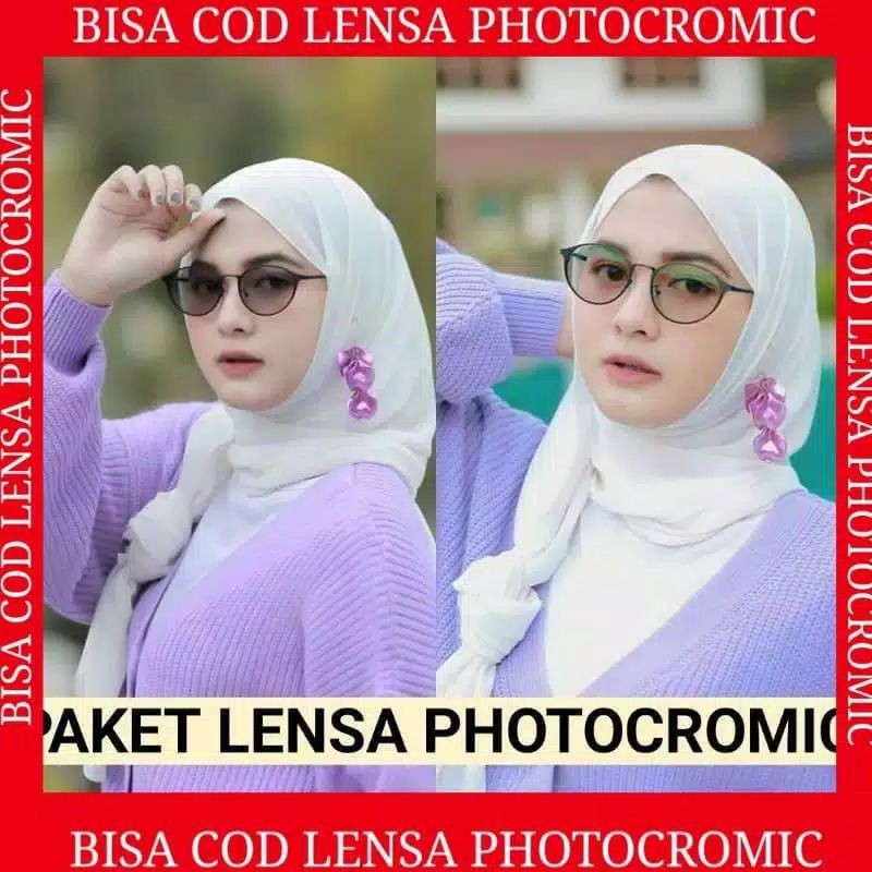 Kacamata Korea Fasion|  Kacamata Photocromic Antiradiasi Komputer