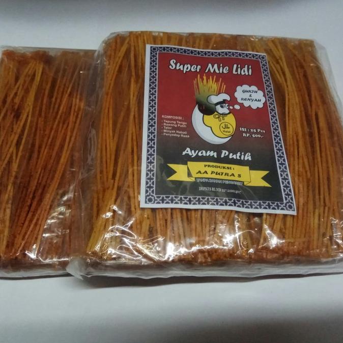 

PROMO mie lidi /super mie lidi cap ayam putih 1pack isi 25pcs MURAH
