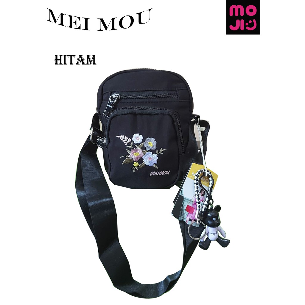 Tas wanita / Tas selempang / Tas Selempang Wanita Meimo 4 Ruang / Tas Bahu  Import High Quality / Sling Bag Meimou Motif Bunga