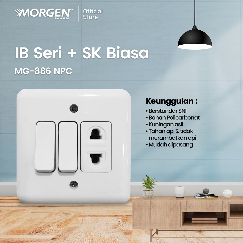 Morgen Saklar IB B Series SK Arde, Engkel, Seri, TV NPC