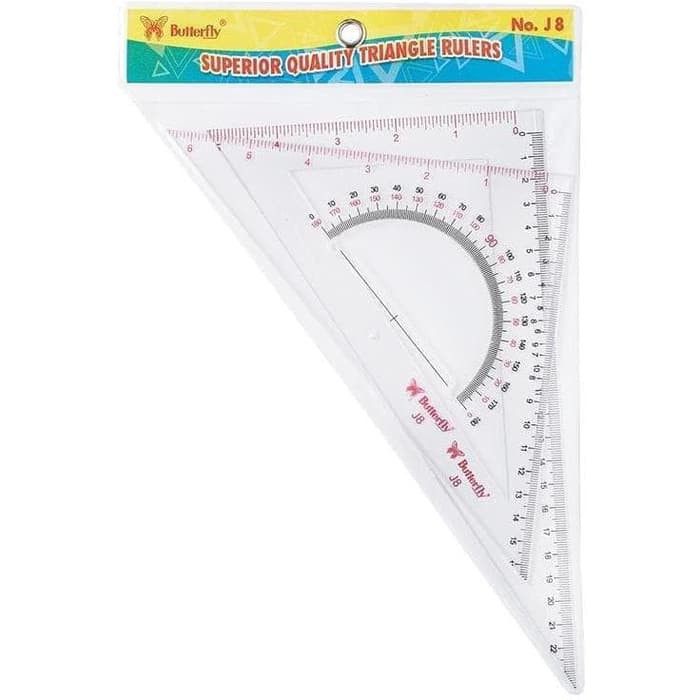 

Penggaris Segitiga Butterfly No. J8
