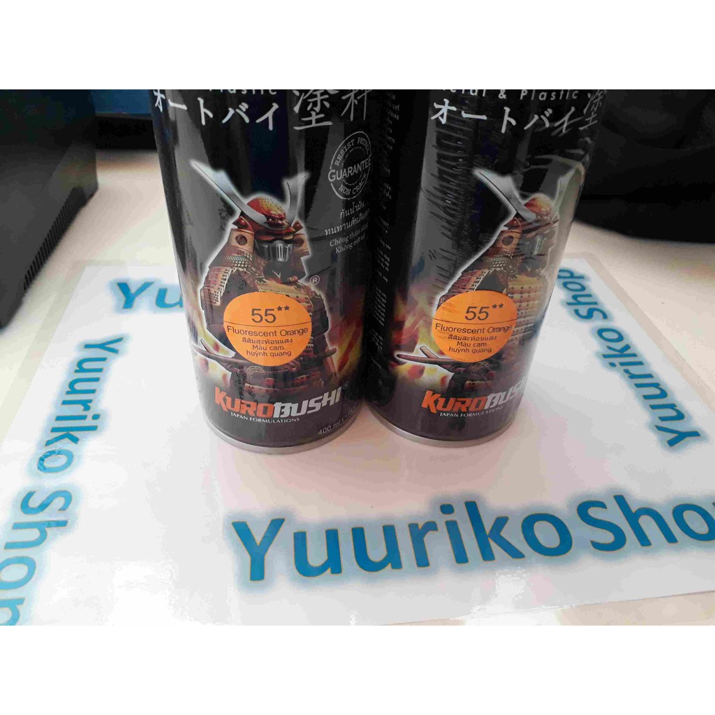 Pilok Samurai Cat samurai paint flurescent orange 55 pylok pilox cat semprot orange stabilo terang.