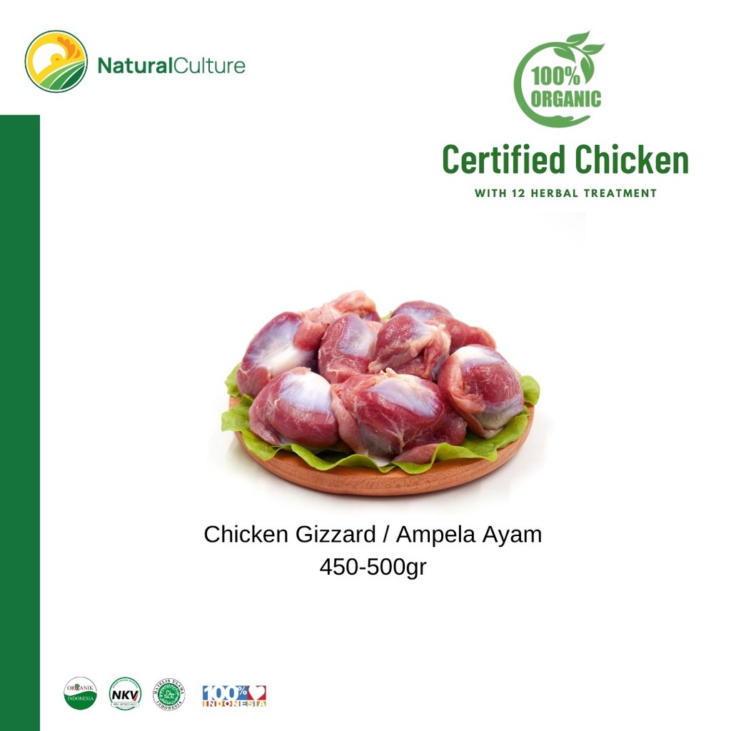 

Chicken Gizzard / Ampela Ayam | Probiotic Herbal Chicken | 450-500gr