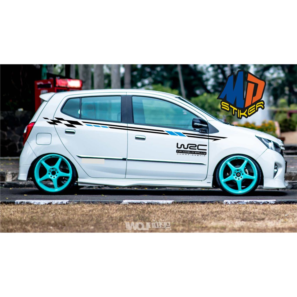 Stiker Cutting Mobil Agya Ayla Lis Wrc Shopee Indonesia