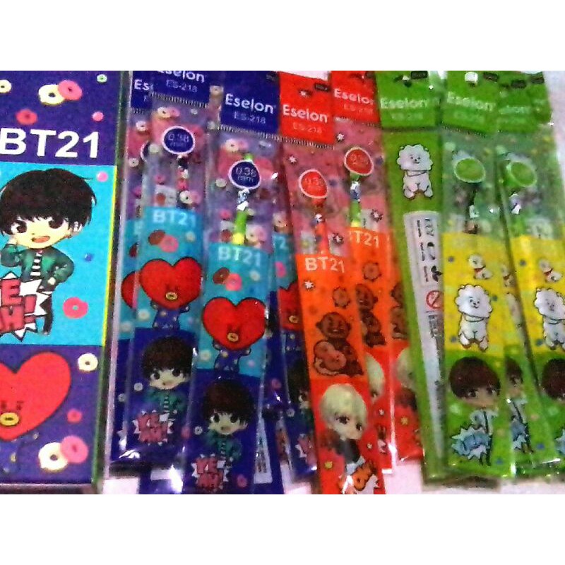 

{AF99}ISI ULANG TINTA PENA / GEL REFILL BT21 ESELON ES-208(pcs)
