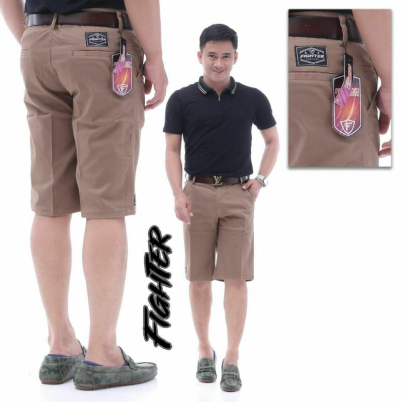 CELANA CHINO PENDEK FIGHTER PREMIUM