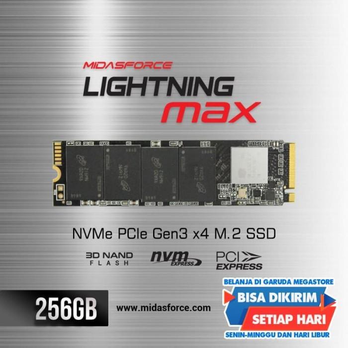 Ssd | Nvme M.2 256Gb Midasforce Lightning Max Ssd Nvme M.2 Pcie Gen3 X4