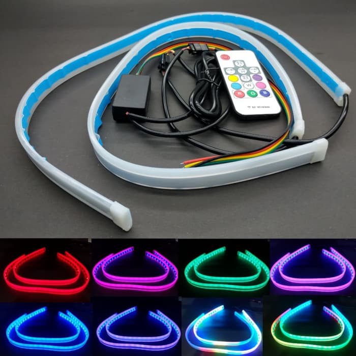 lampu led alis flexible 60cm 60 cm RGB remote