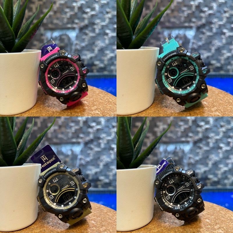 Original Jam Tangan Pria Wanita HOTSPOT Jam Tangan Anak Pria Wanita TAHAN AIR Jam Tangan Digital Jam