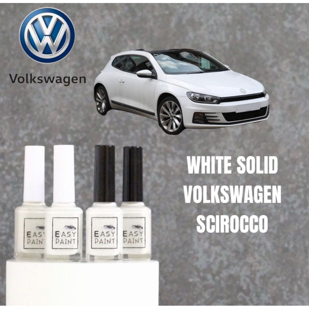 Cat Oles White Solid VW Volkswagen Scirocco Putih Solid Penghilang Baret