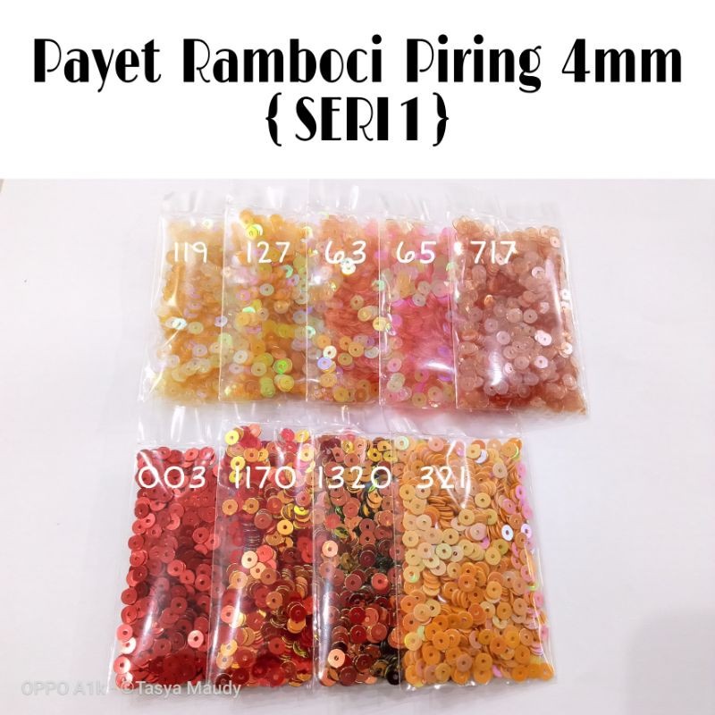 ECER PAYET RAMBOCI PIRING 4mm FLAT 45gram {Seri 1} *E2 04*