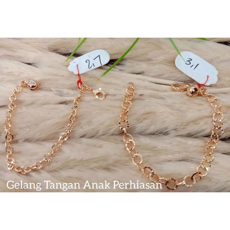 GELANG RANTAI NORI PRIA WANITA LAPIS EMAS 18K